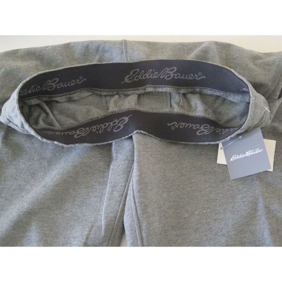 Eddie Bauer EM31KB365D Men's Size S Charcoal Heather Gray Terry Jogger Pants $80 - Picture 6 of 6